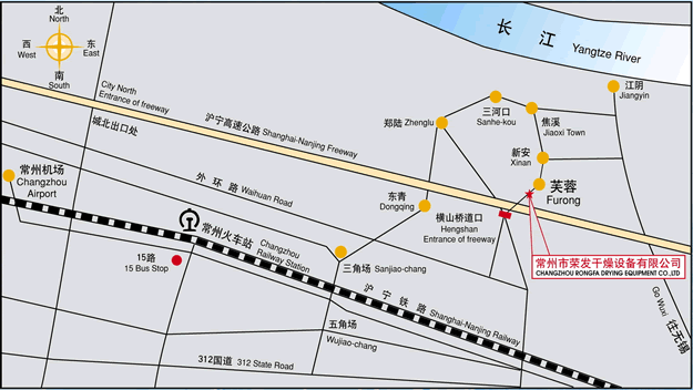 榮發(fā)干燥交通示意圖